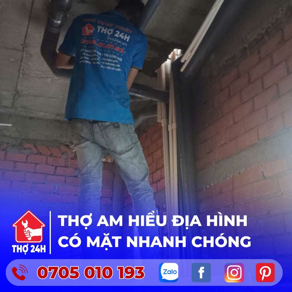 thợ 24h sửa chữa điện nước quận 11 am hiểu địa hình có mặt nhanh chóng